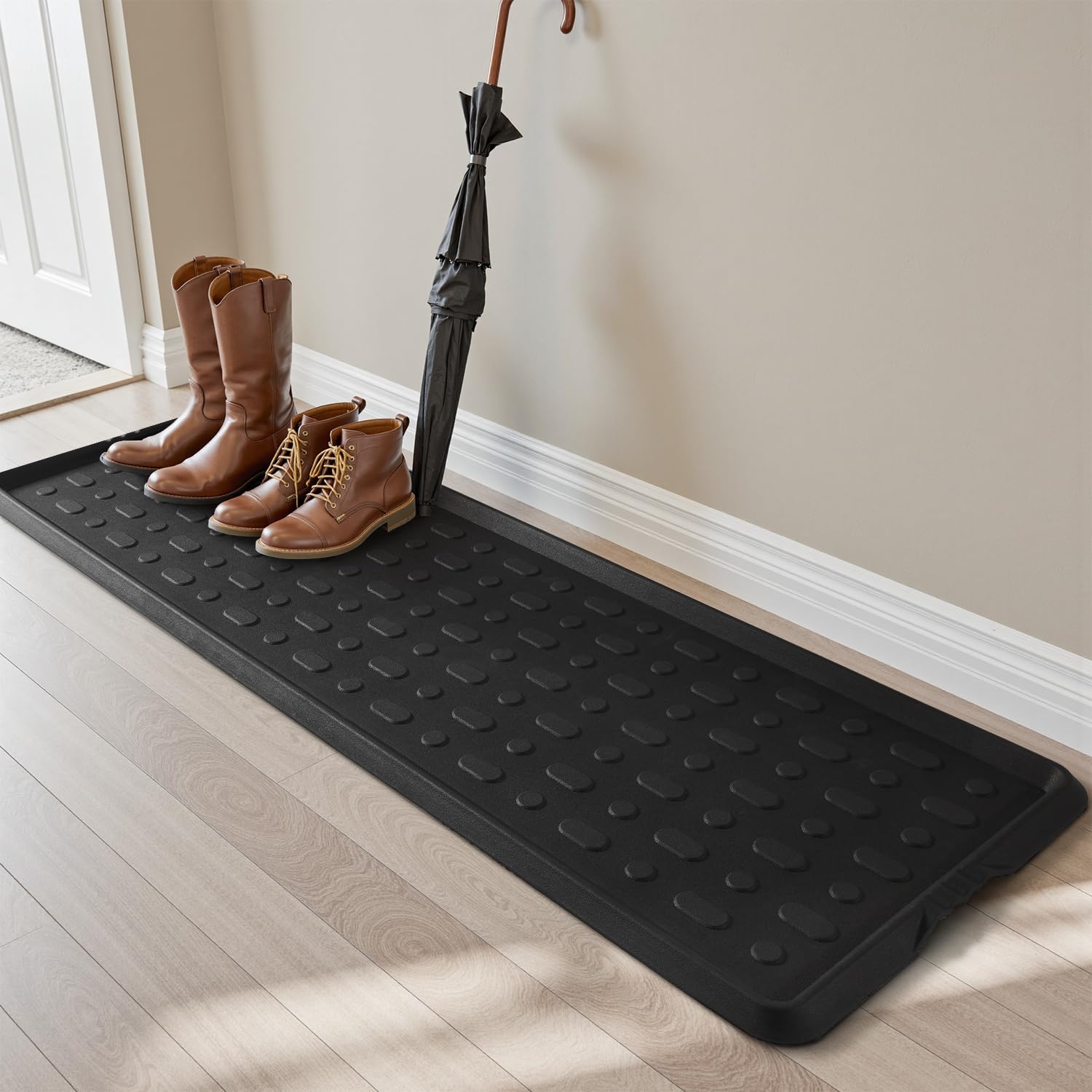 tchdio Durable Rubber Boot Tray 16x48 Inches