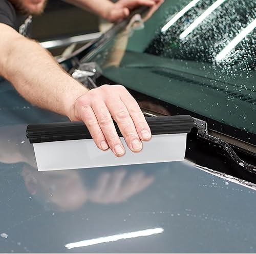 Miniatura 10 de Paquete de 2 limpiaparabrisas, limpiaparabrisas, limpiaparabrisas, profesional, de silicona, para secador de automóvil, ducha con escobilla súper