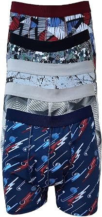 Tutku-Erkek Desenli Likral  Pamuklu Boxer 5li Paket