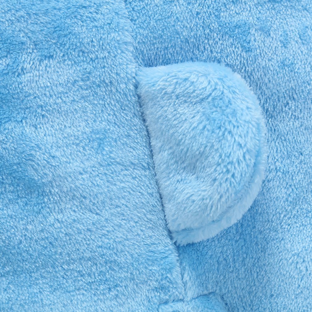 Unisex Baby Animal Onesie Flannel Hooded Romper for Infants Toddlers (0-3 Years) Winter Jumpsuit for Boys and Girls - Image 6