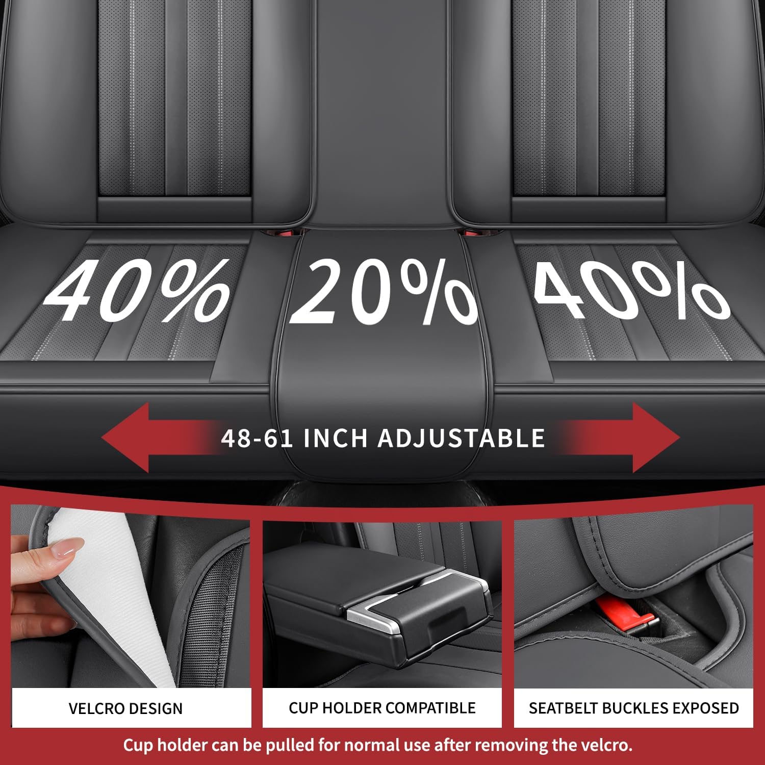 Car Seat Covers for Toyota Highlander 2006-2024 2025,Luxury Nappa Leather Car Seat Cover Full Set Waterproof Breathable Comfort Vehicle Cushion Durable Car 5-Seats Covers Protector (Gray)