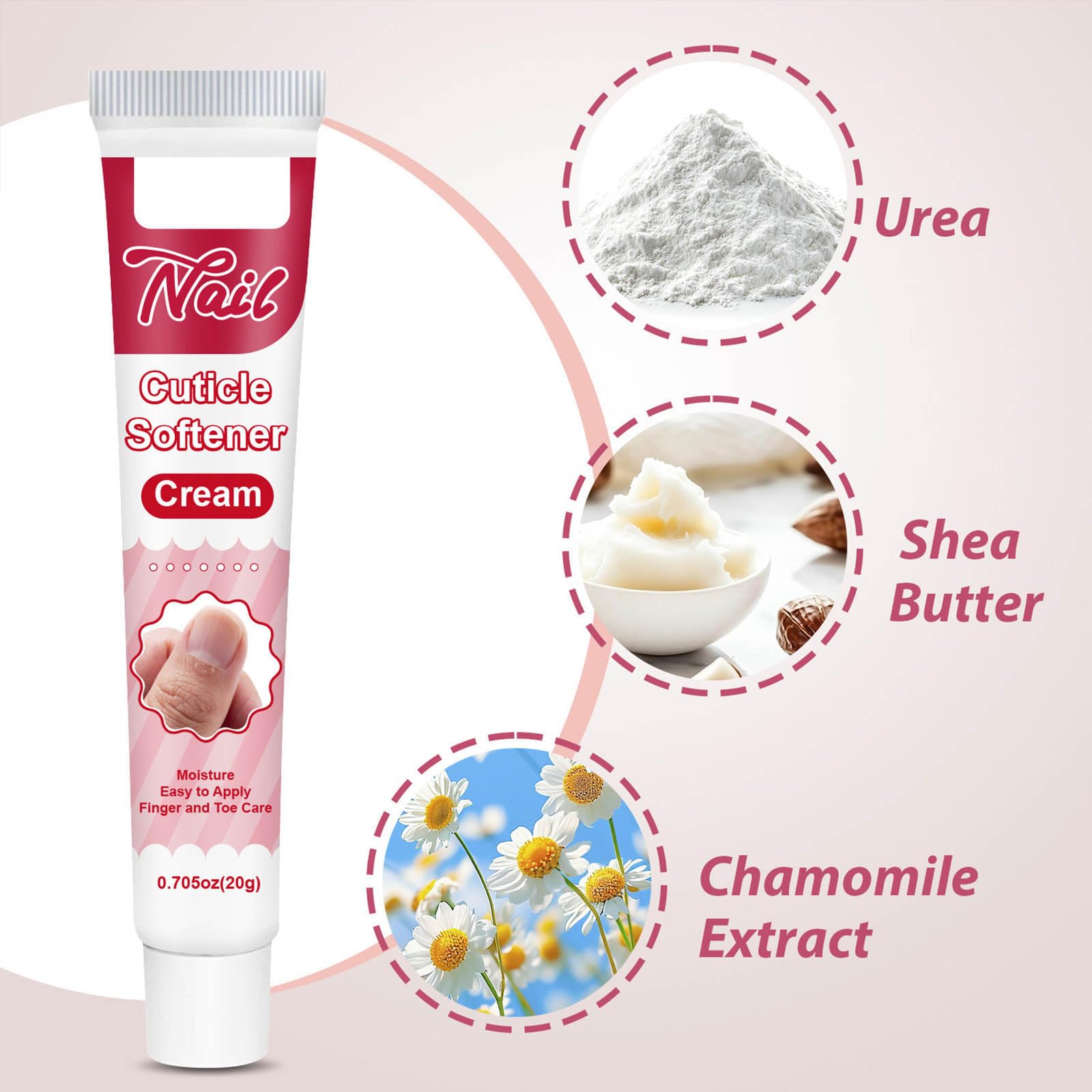 Crema per cuticole per unghie, crema idratante professionale per cuticole secche e spaccate e pelle ruvida e rigida, rimuove la pelle morta secca e troppo cresciuta, ammorbidisce le cuticole (2 pezzi)
