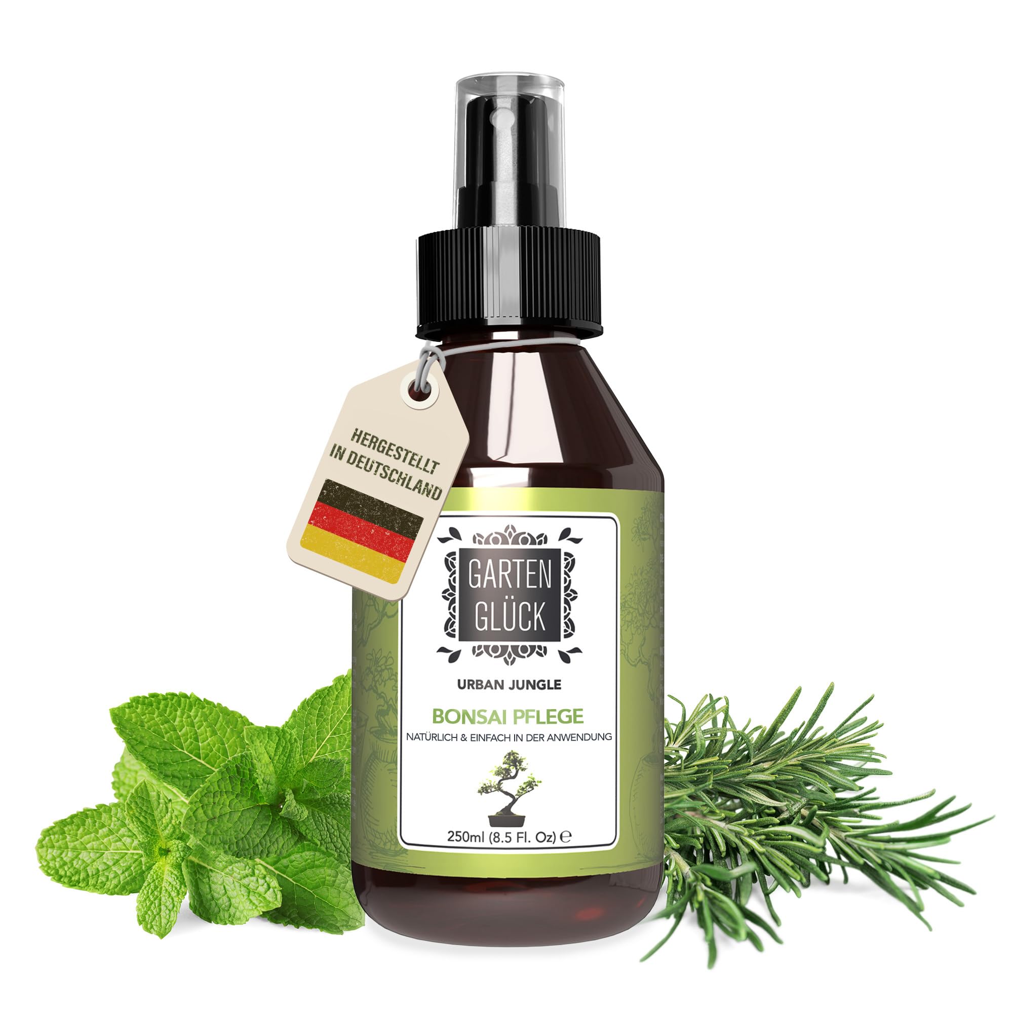 Bonsai Dünger Spray -250ml- Natürlicher Bonsaidünger für den Innen- und Außenbereich - Reich an ausgewogenen Mineralien - Pflanzendünger, Alternative zu Bonsai Erde