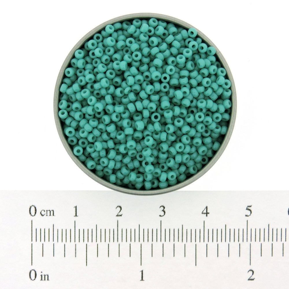 Miyuki Round Seed Bead Size 11/0 8.5g Opaque Turquoise by Miyuki
