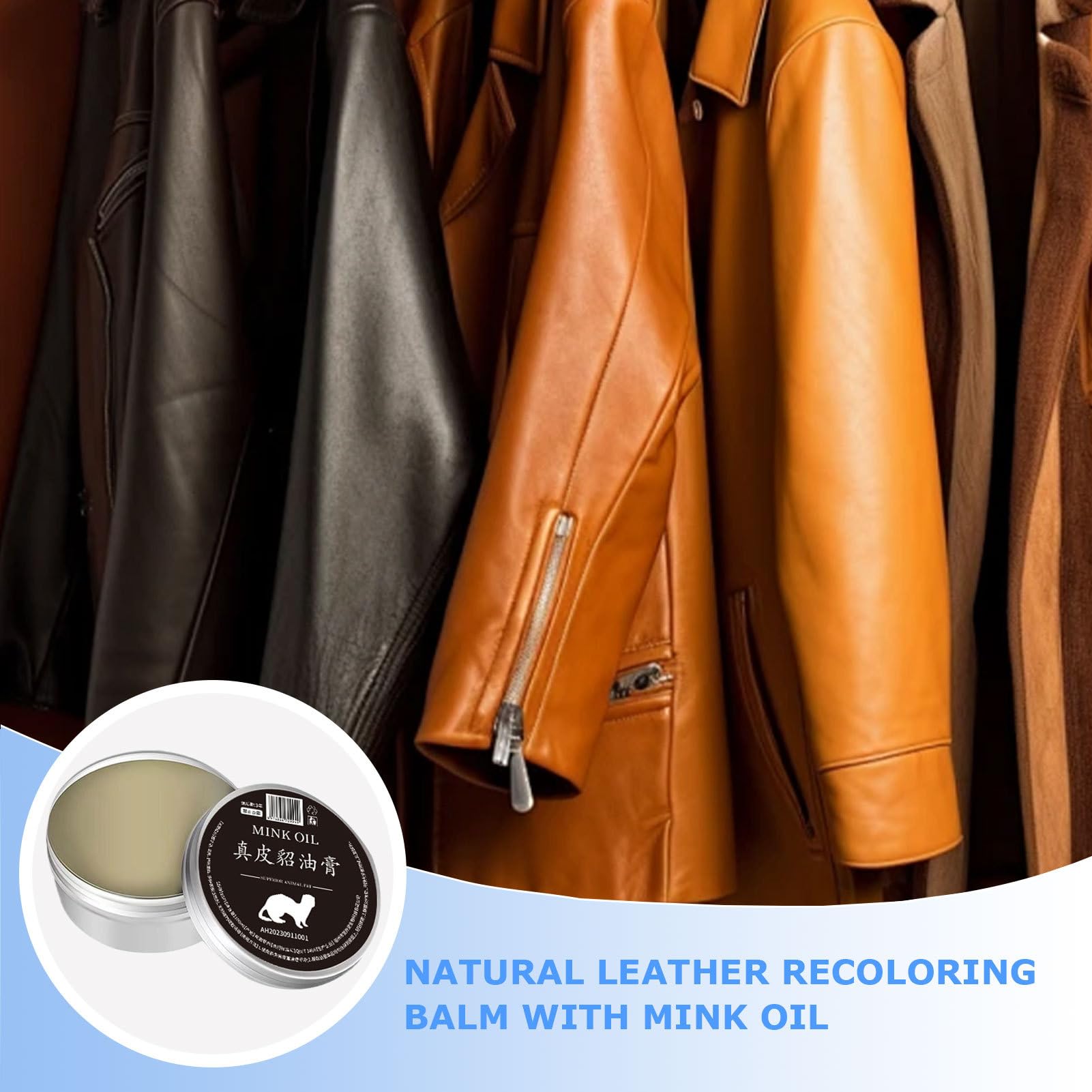 Leather Polish Cream - Leather Maintenance Balm, Refurbish Agent | 2.2x1.06 inches Cleaner smoth Finish, Softening Moisturizer, Shine with Daily Wear