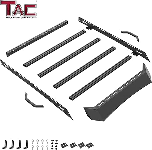 Miniatura 7 de TAC - Soporte de techo compatible con Tacoma 2024-2025, camión de cabina doble, barra transversal, carga, canoa, bicicleta, kayak, snowboard,