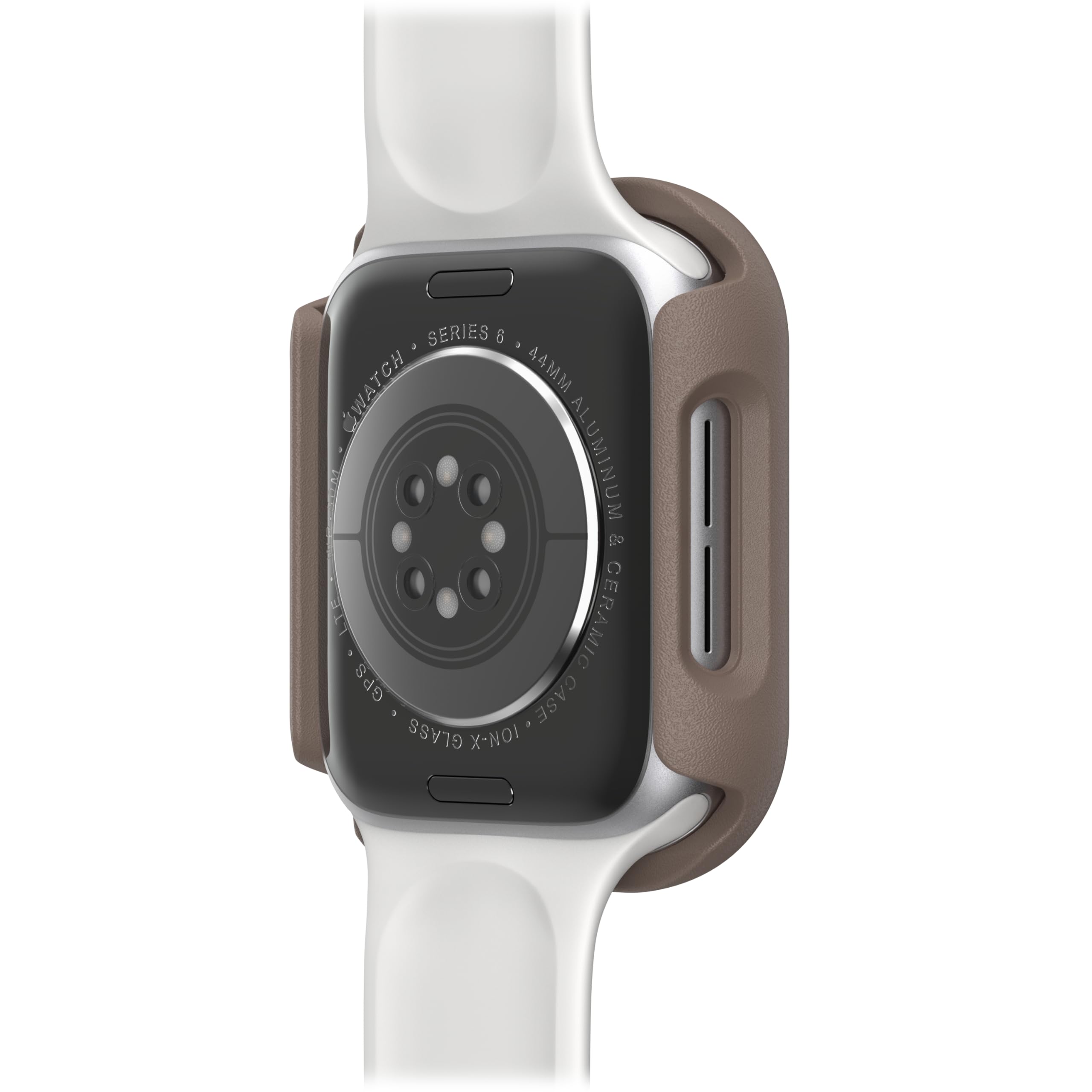 OtterBox Całodzienne etui na zegarek Apple Watch Series SE (3/2nd/1st gen)/6/5/4-44mm, Odporny na wstrząsy, elegancki futerał ochronny na zegarek Apple, chroni wyświetlacz i krawędzie, Beżowy