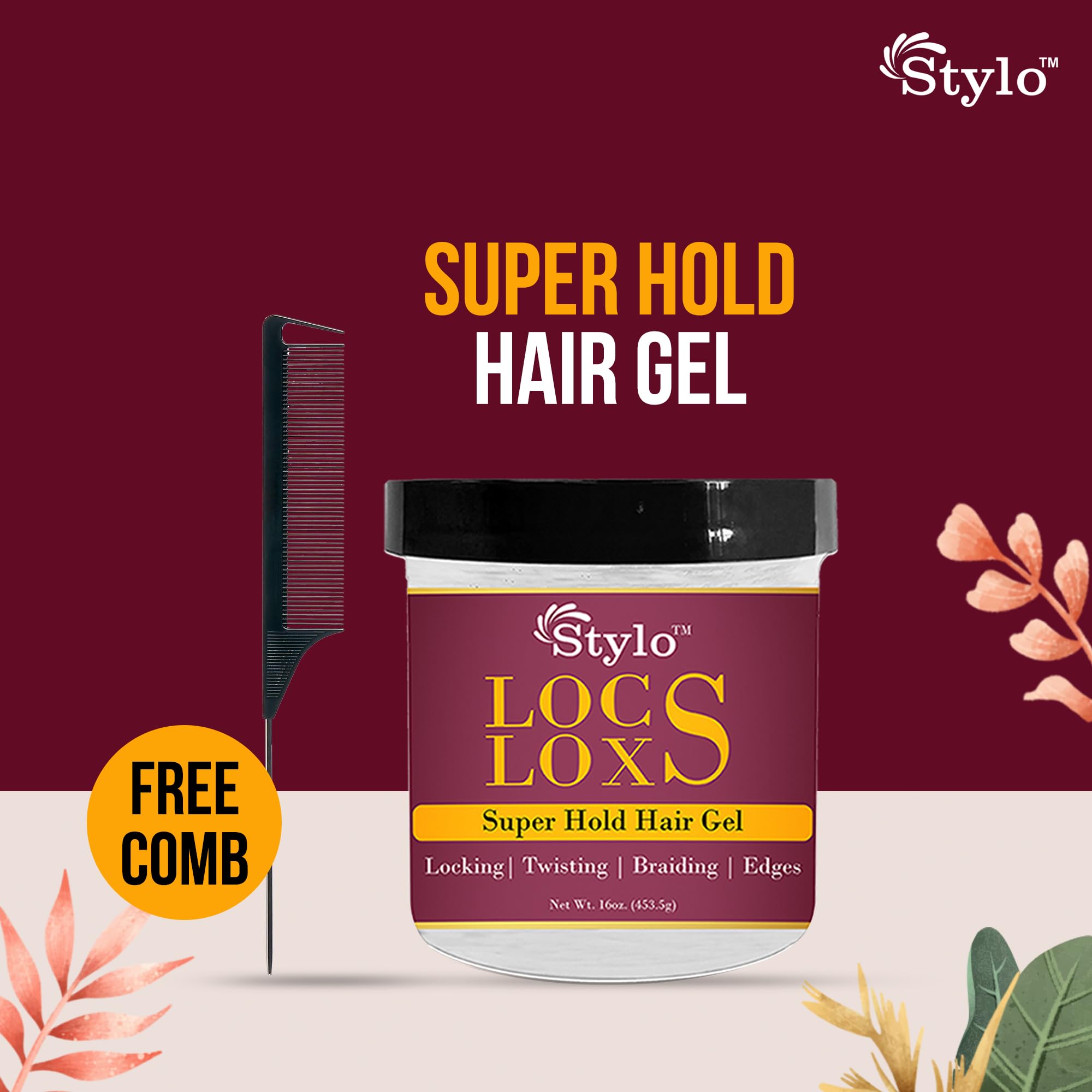 Amazon.com : Generic STYLO Locs Loxs Super Hold Hair Gel With Free