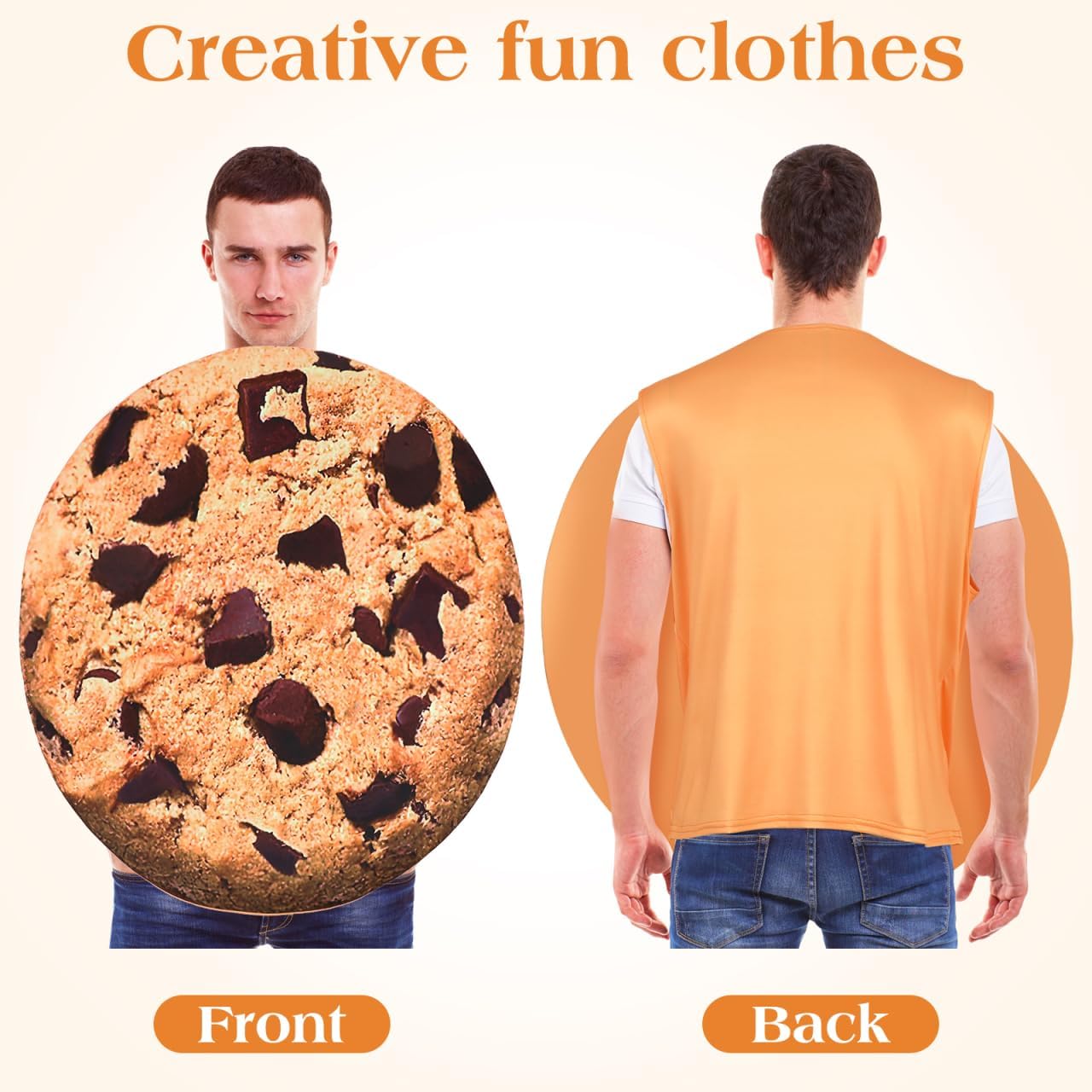 Gadpiparty Cookie Costume, Chocolate Chip Cookie Costume, for Halloween Carnival Theme Party Family Gathering Cosplay - Image 2