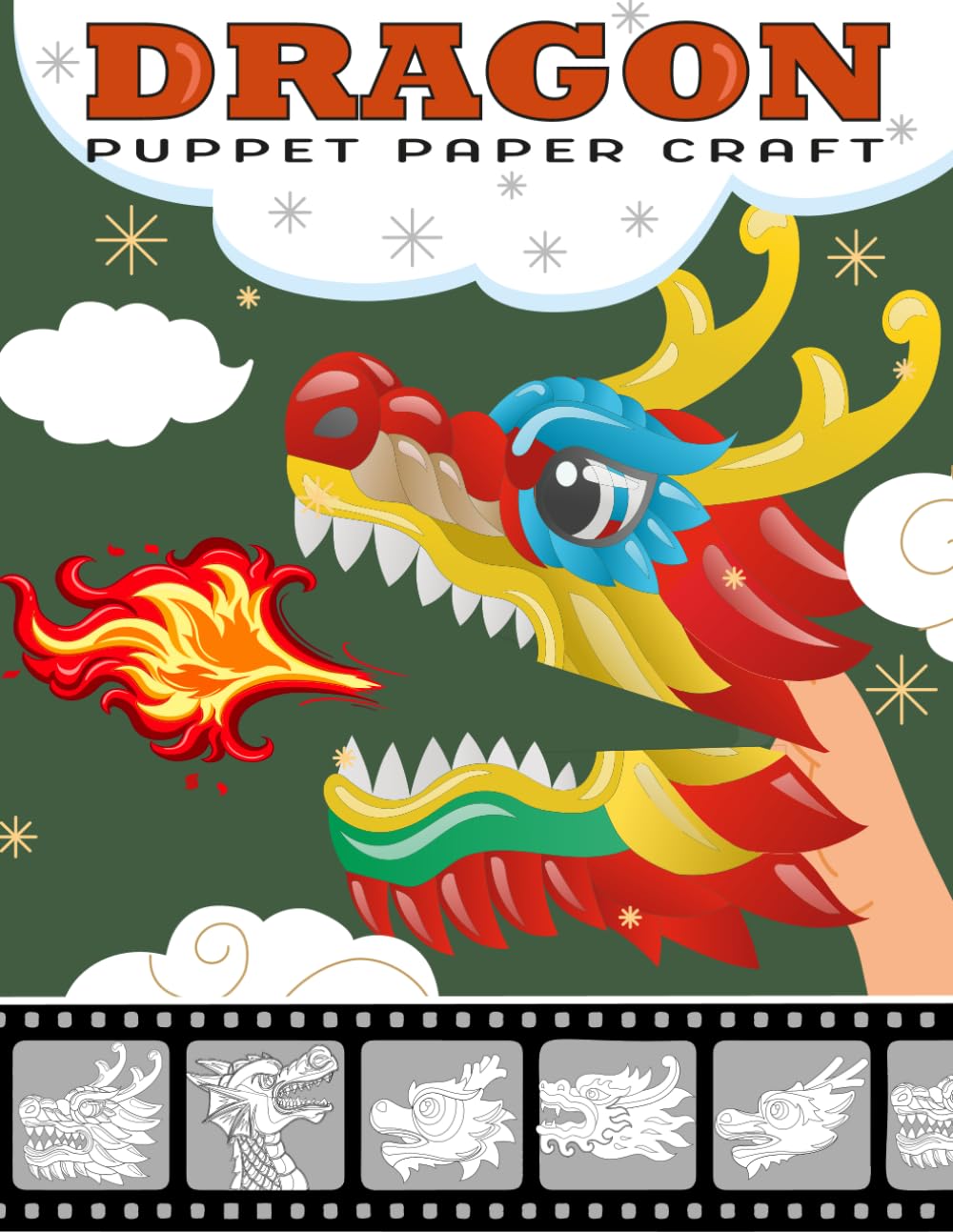 Dragon puppet paper craft: Hands-On Paper Craft Activities for Kids