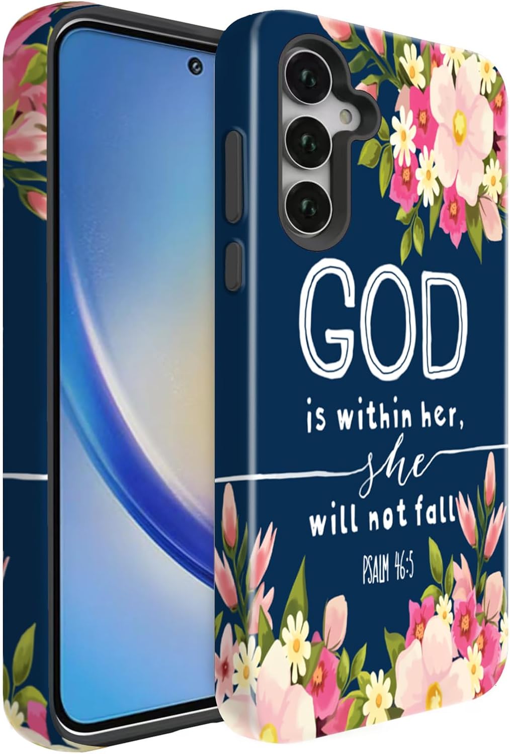 Compatible for Samsung Galaxy S25 Ultra 5G Case, Dual Layer Heavy Duty 2 in 1 Shockproof Protective Phone Case,Christian God Bible Verse