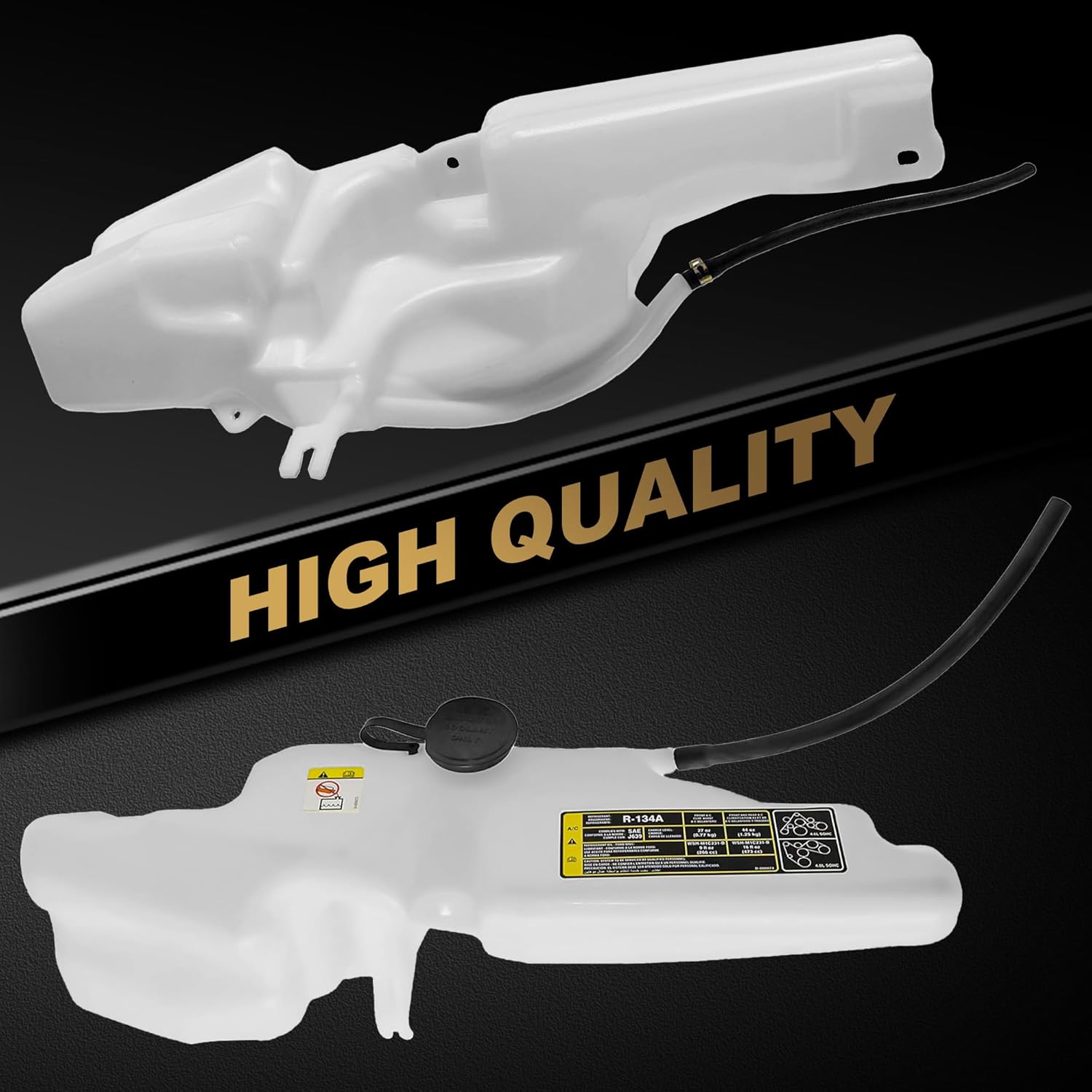 Partsflow Engine Coolant Reservoir Expansion Tank W/Cap For 2006-2010 Ford Explorer For 2006-2010 Ford Explorer Sport Trac For 2006-2010 Mercury Mountaineer 603-055