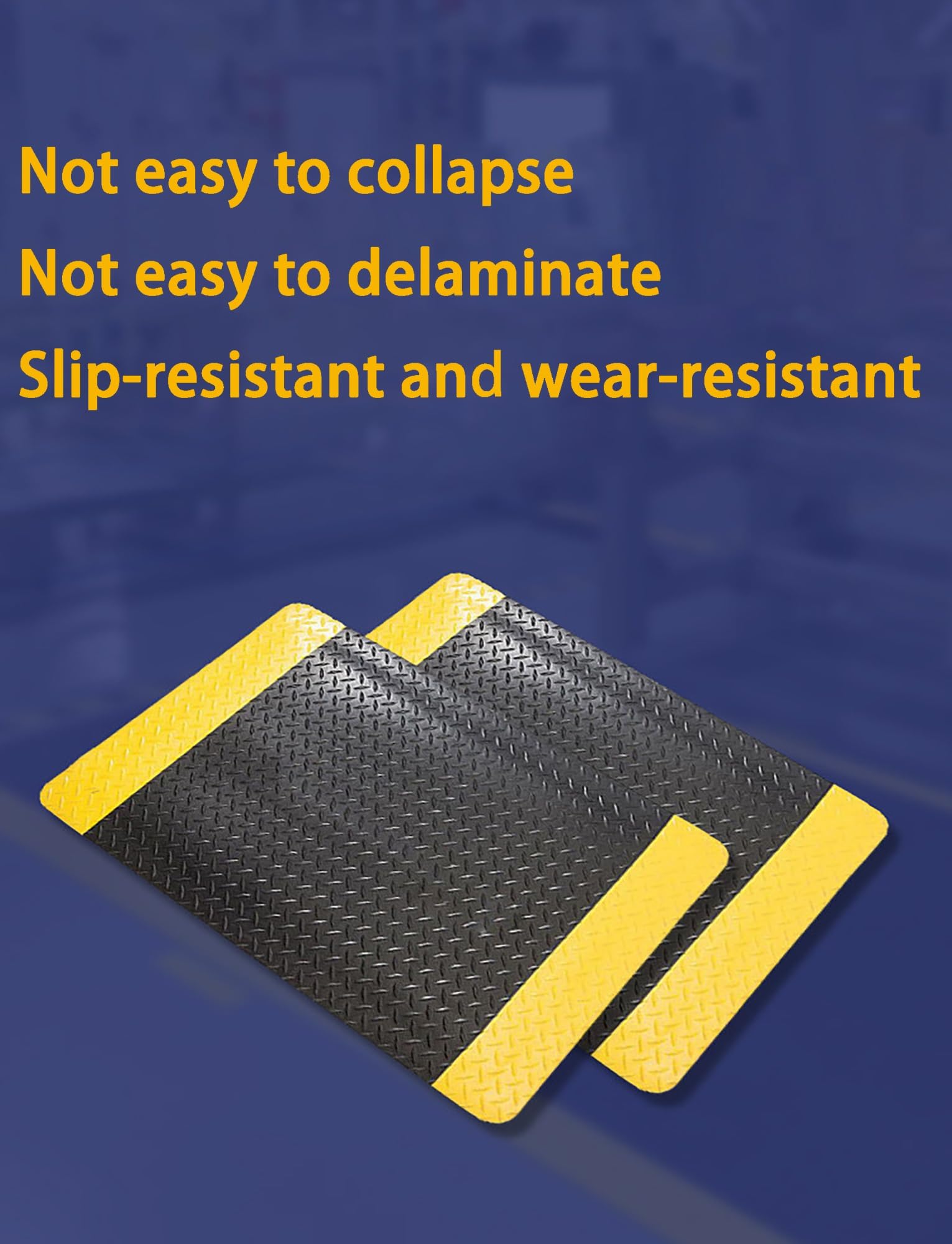 Estera antifatiga, Alfombra cómoda ergonómica Antideslizante Impermeable for Laboratorios de Cocina almacenes talleres de producción(60x100cm/23.6x39.4in)