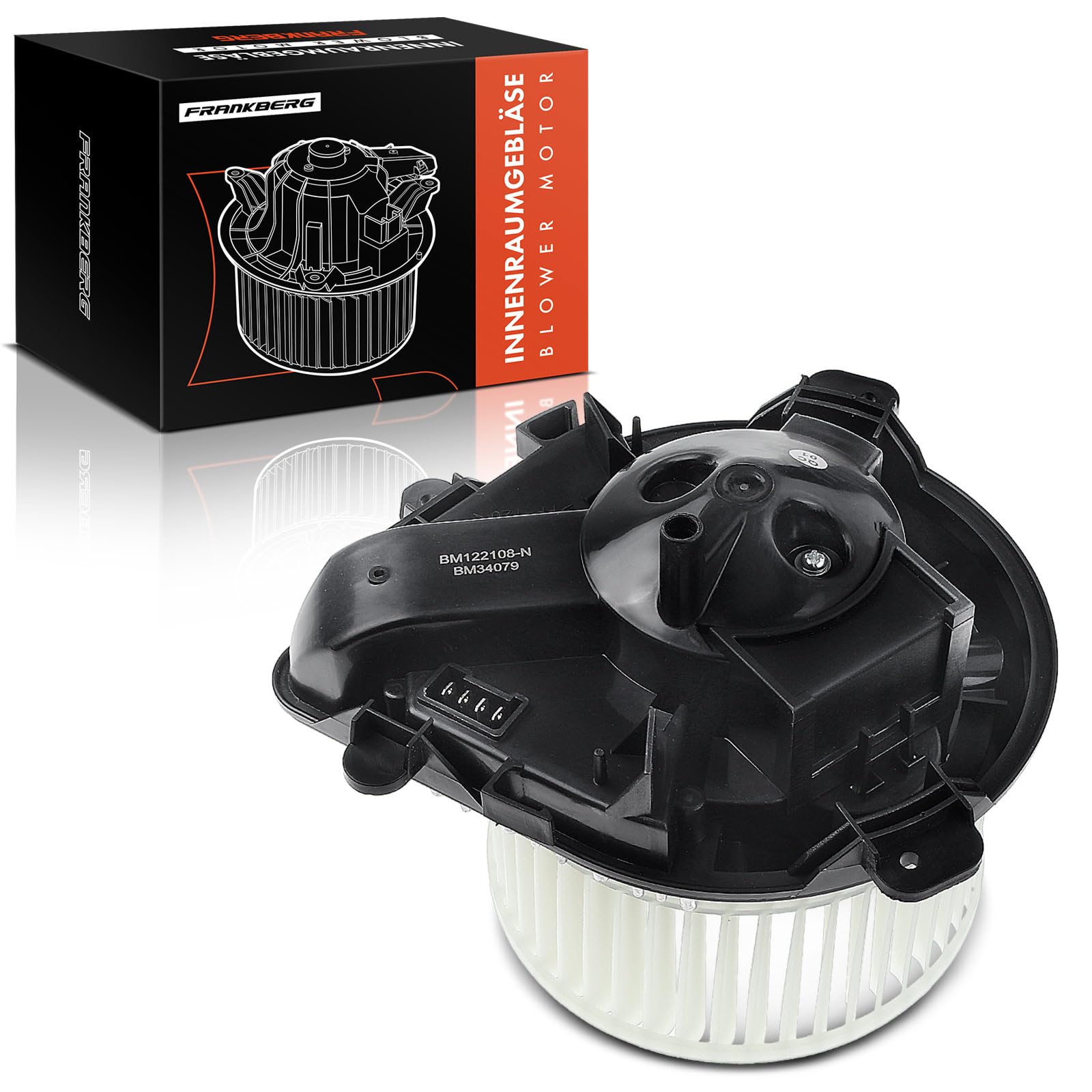 Frankberg Moteur ventilateur climitisation Compatible avec 806 221 Expert 224 Evasion MPV 22 U6 Expert Remorque 223 Ulysse 220 Remplacer# 6441.E2