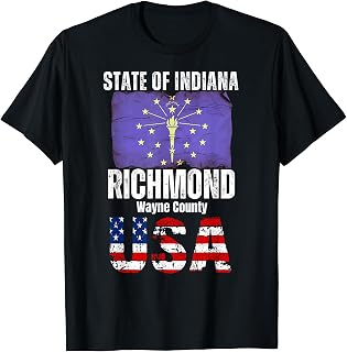 Richmond, Indiana IN, Wayne County, T-Shirt