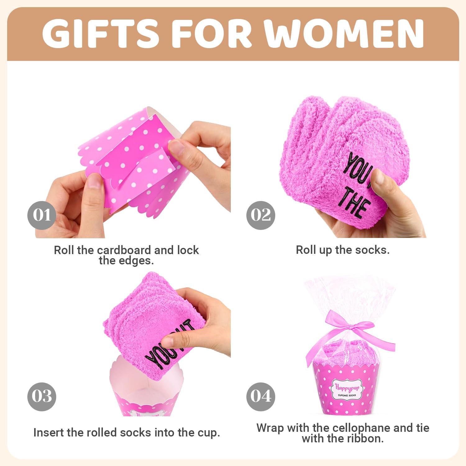 HAPPYPOP Mothers Day Socks - Gifts for Sister Mom Daughter in Law, Godmother Socks - Image 4