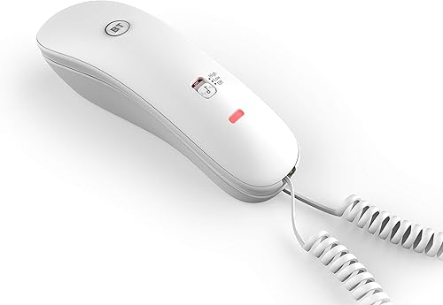 Miniatura 3 de BT Teléfono con cable - blanco, dueto 210, teléfono con 10 memorias de marcación rápida