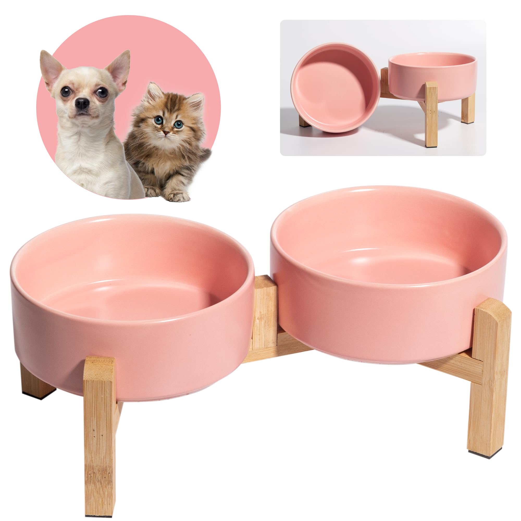 Gamelle surélevée pour éviter les vomissements du chat et du petit chien