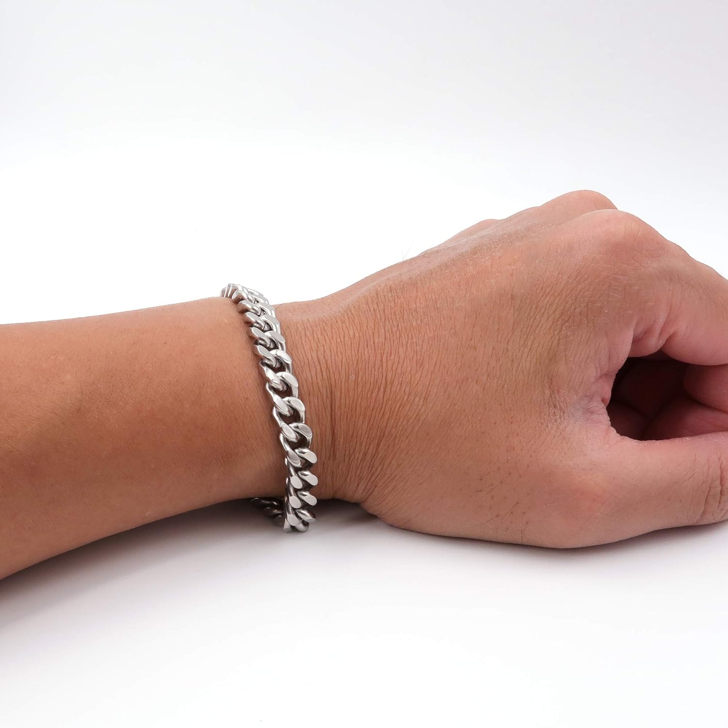 Steelmeup Stainless Steel Simple Curb Cuban Link Chain Bracelet For Men 6mm 8mm 10mm 12mm 7inch 8inch 9inch - Image 4