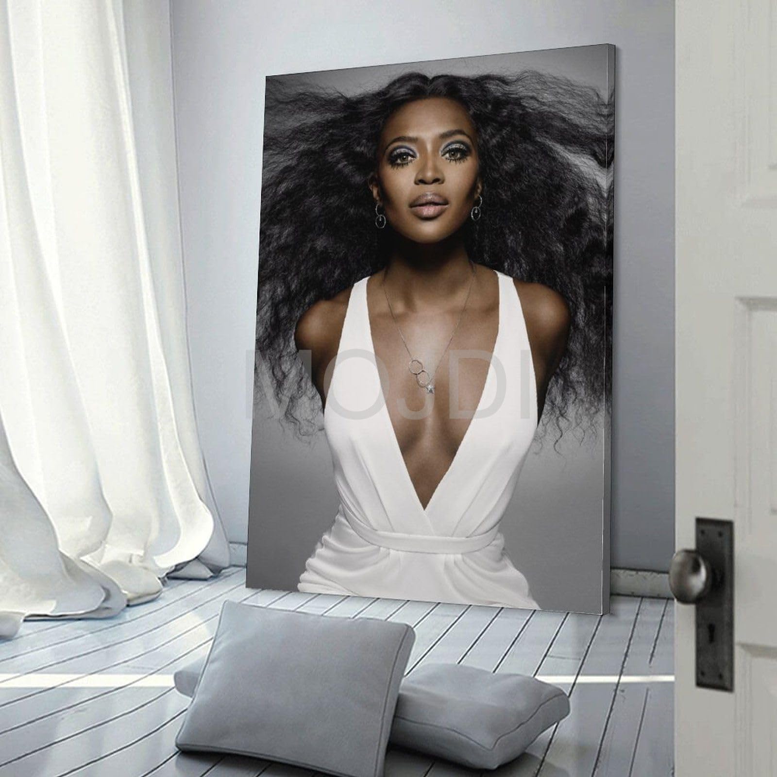 Amazon.com: MOJDI Naomi Campbell Posters Supermodel Black