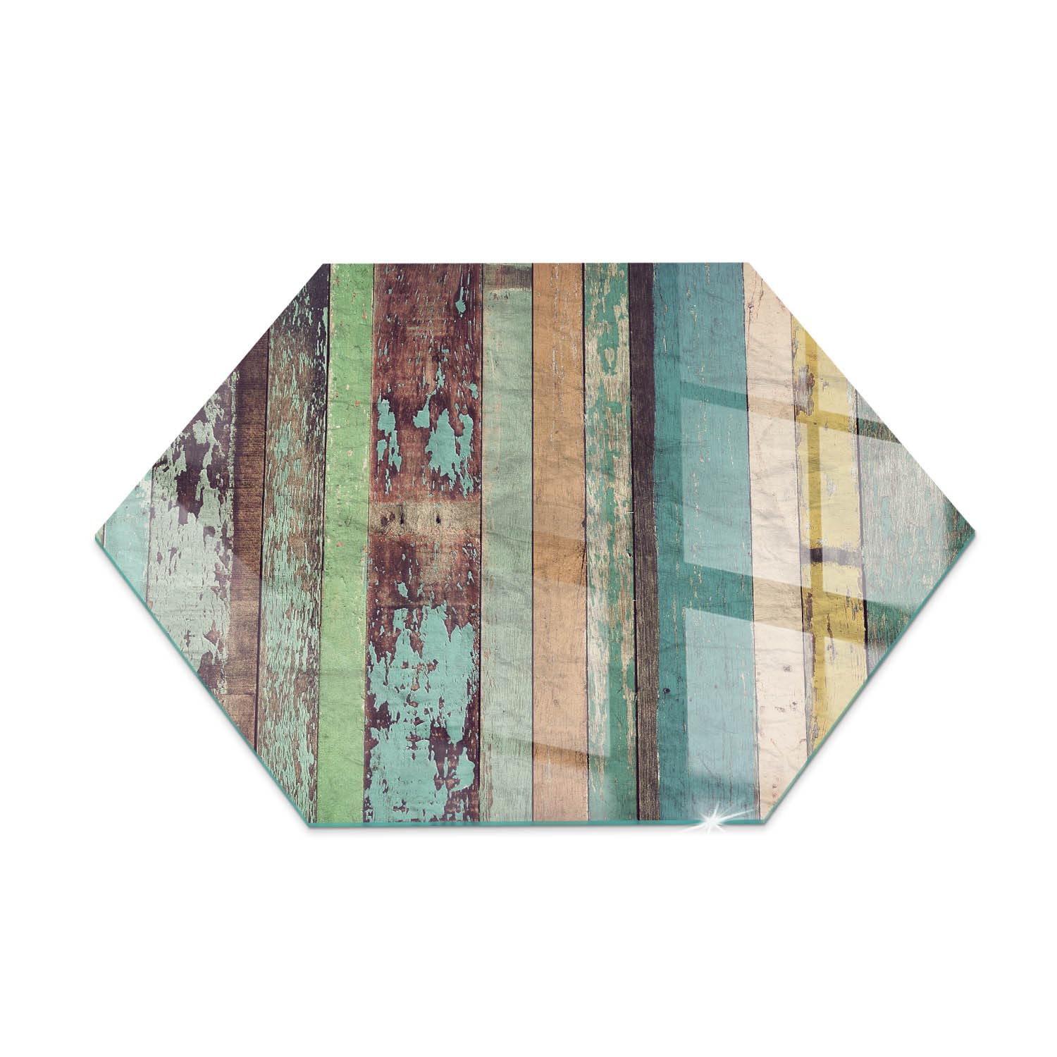 Verre Trempé de Cheminée 40 cm Rectangular Base de Foyer Imprimé Plaque de Protection Contre Les Étincelles Élégant Protecteur de Sol Résistant à la Chaleur - Planches de différentes Teintes