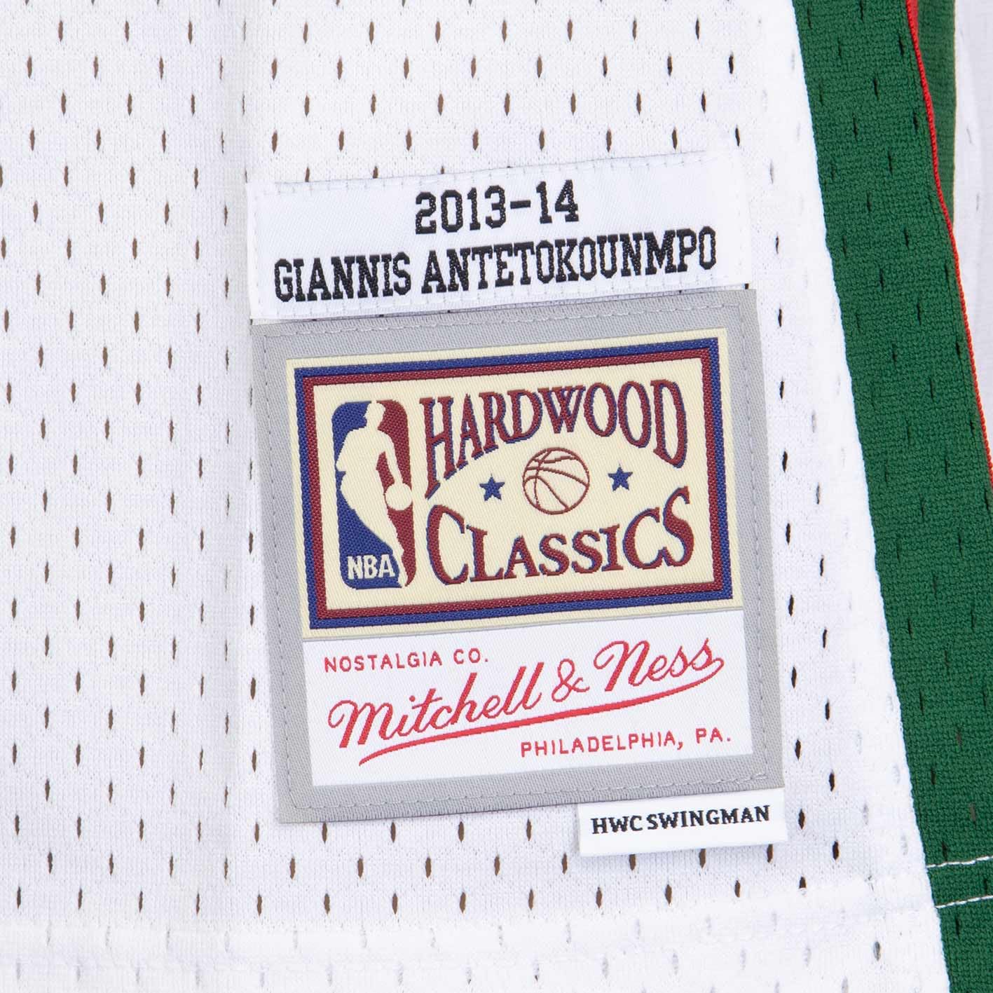 Mitchell & Ness Swingman Giannis Antetokounmpo Milwaukee Bucks 2013/14 Trikot