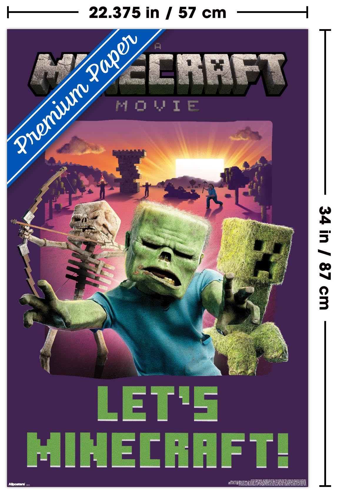 Amazon.co.jp: Trends International A Minecraft 映画 - ゾンビ