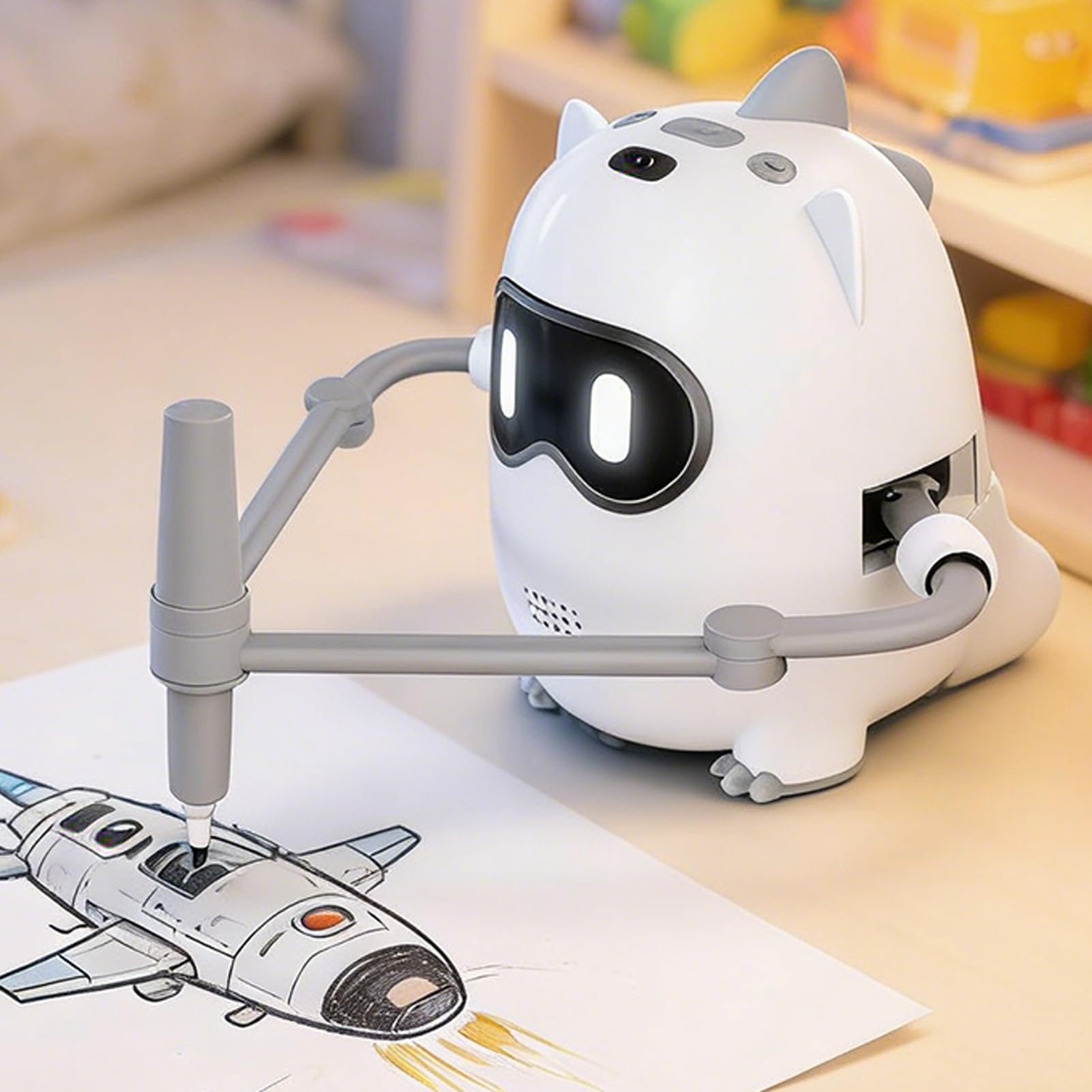 Robot Do Rysowania Dla Dzieci Inteligentne Edukacyjne Interaktywne Zabawki | Projektor do Śledzenia i Rysowania Na Przyjęcia Klasę Sztukę Kwiaty Jesień Dom Park Czas Rodziny W Plenerze W