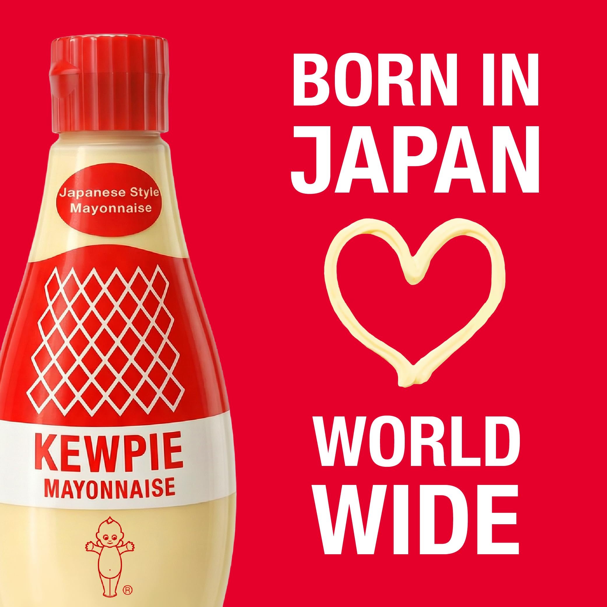 [KEWPIE] Squeeze Tube Mayonnaise, Rich, Bold, Umami Flavor, Certified Gluten Free, Kosher - 12 Ounces (6 Packs) thumbnail 8