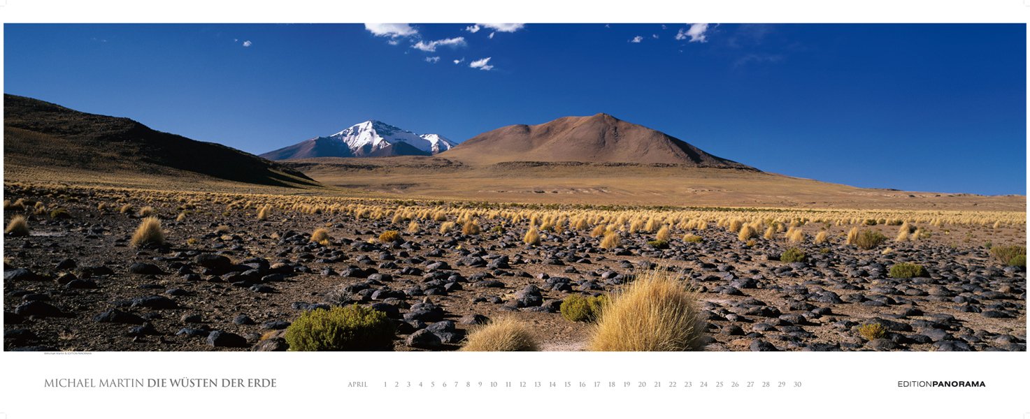 Die Wüsten der Erde - Magnum Kalender immerwährend: Mit englischem, immerwährendem Kalendarium. Text dtsch.-engl.