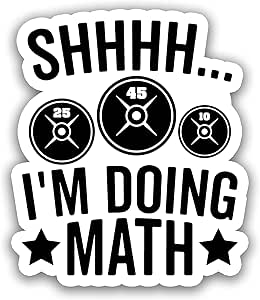 Amazon.com - 18DECOFUS (3pcs) I'm Doing Math Sticker, Exercise Stickers ...