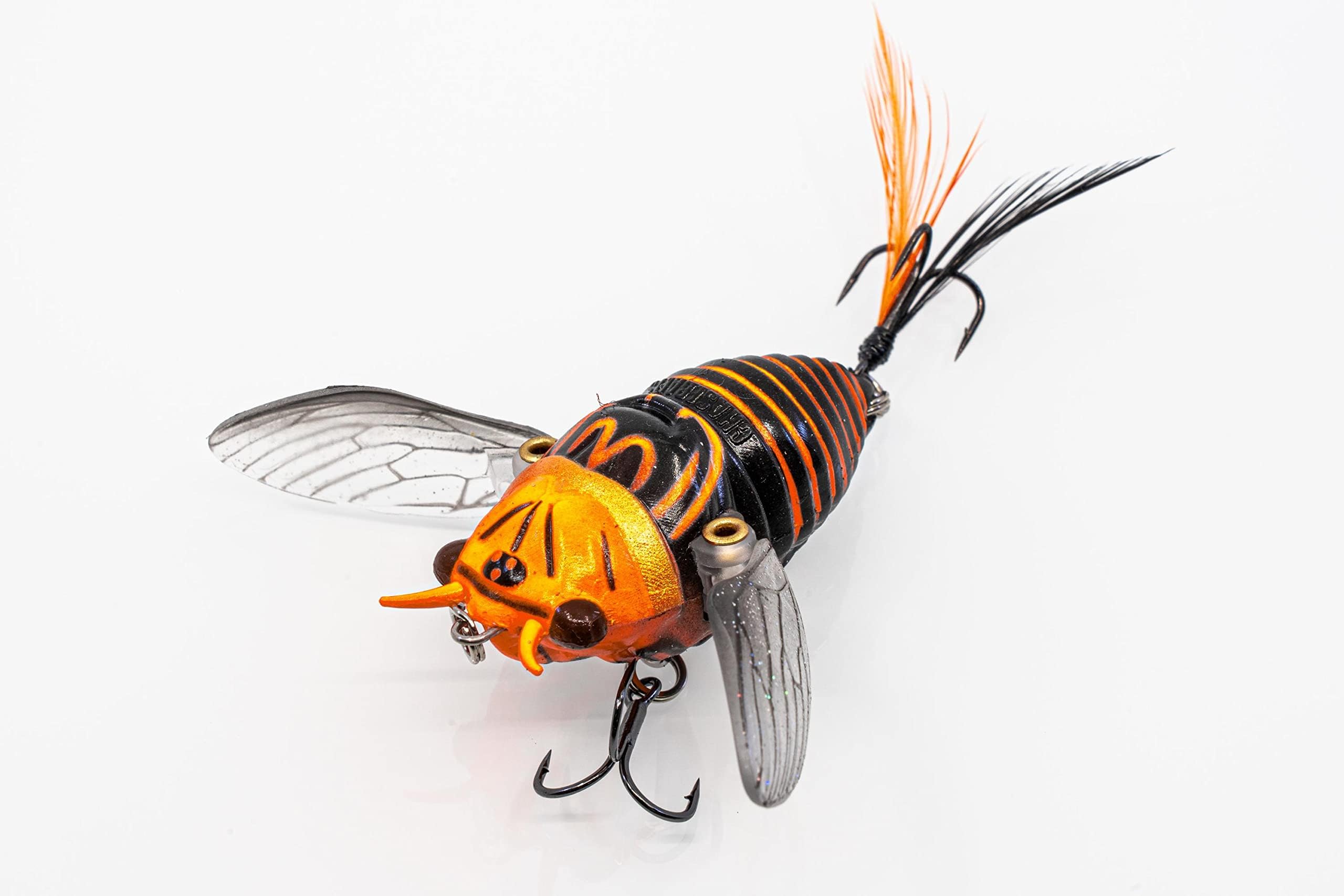 Chasebaits RC43-07 Ripple Cicada 1-3/4" Orange Devil.