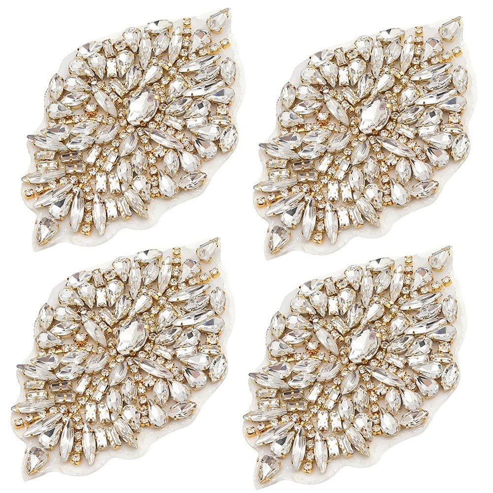 Fer en cristal sur patch mariage strass applique couture pour robe de mariée et bricolage