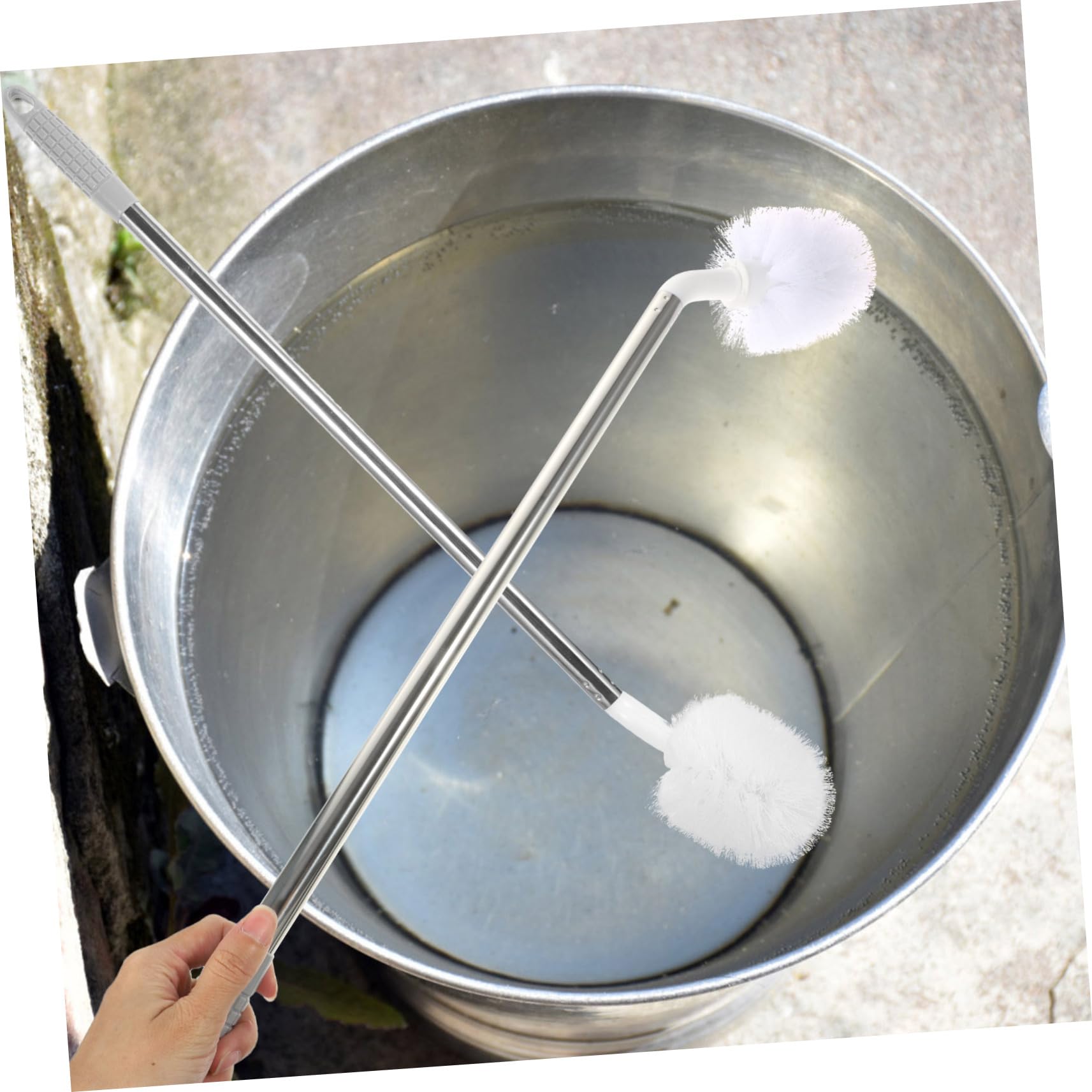 Cepillo para Jarra de Agua 2 Piezas, Acero Inoxidable y Plástico