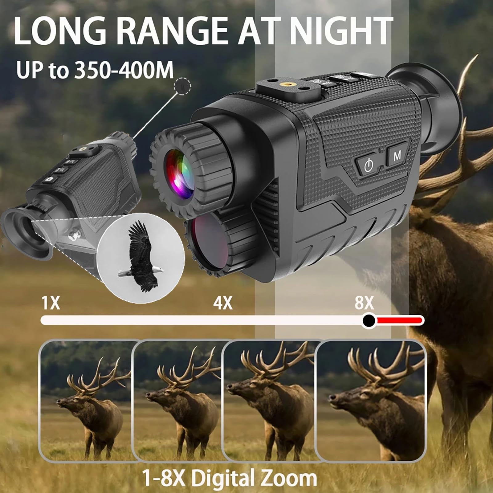 暗視単眼鏡 Amazon.co.jp: BCDYH 暗視単眼鏡 2.5K ビデオ 40MP 写真 8 倍