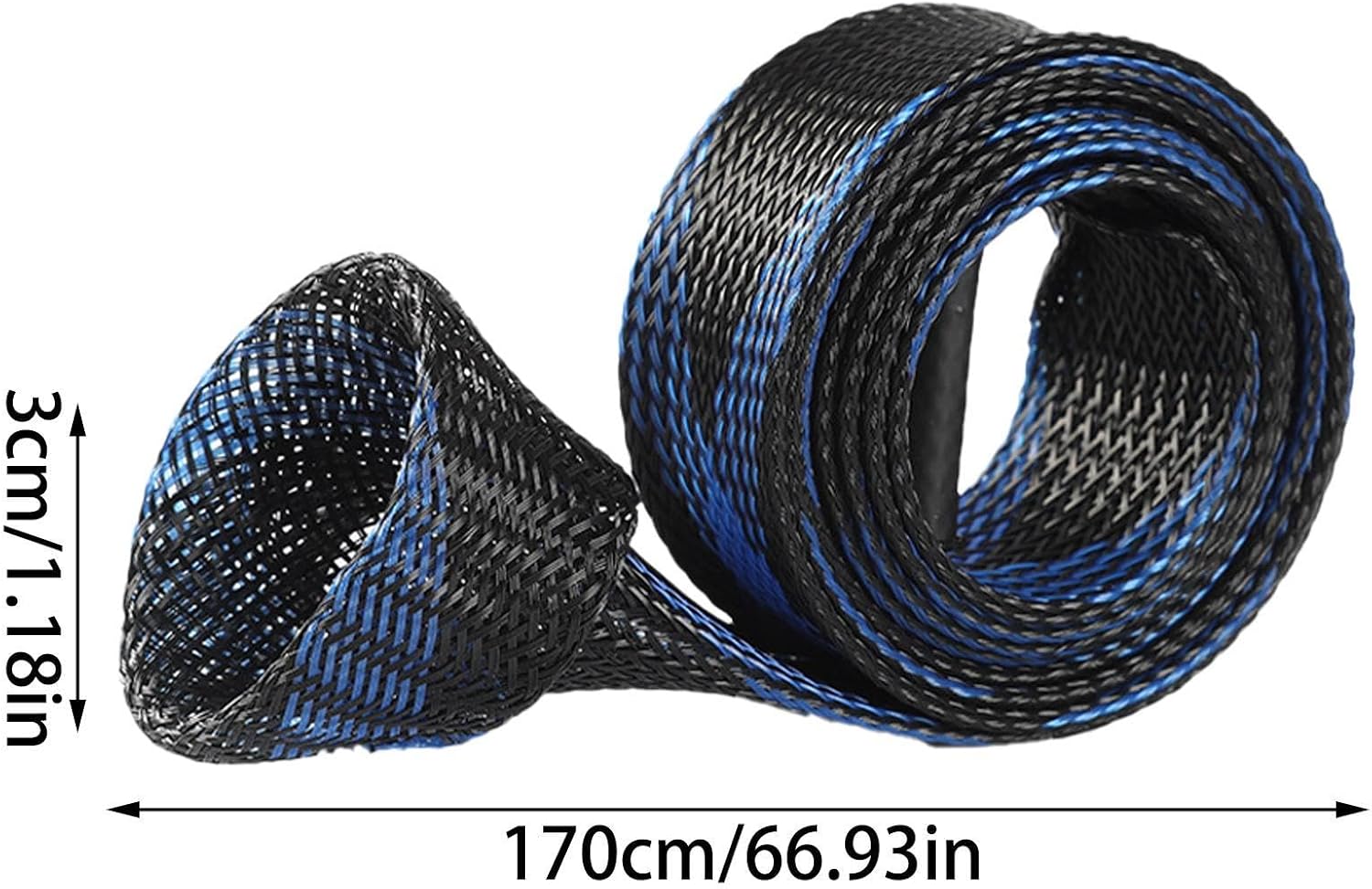 Fishing Rod Sleeve Portable Woven Rod Covers Sleeve | Waterproof Elastic Heavy-Duty Tools Sock Gloves for Surf Kayak Travel Boat Bank Pier Shore Lake Deck River Garage