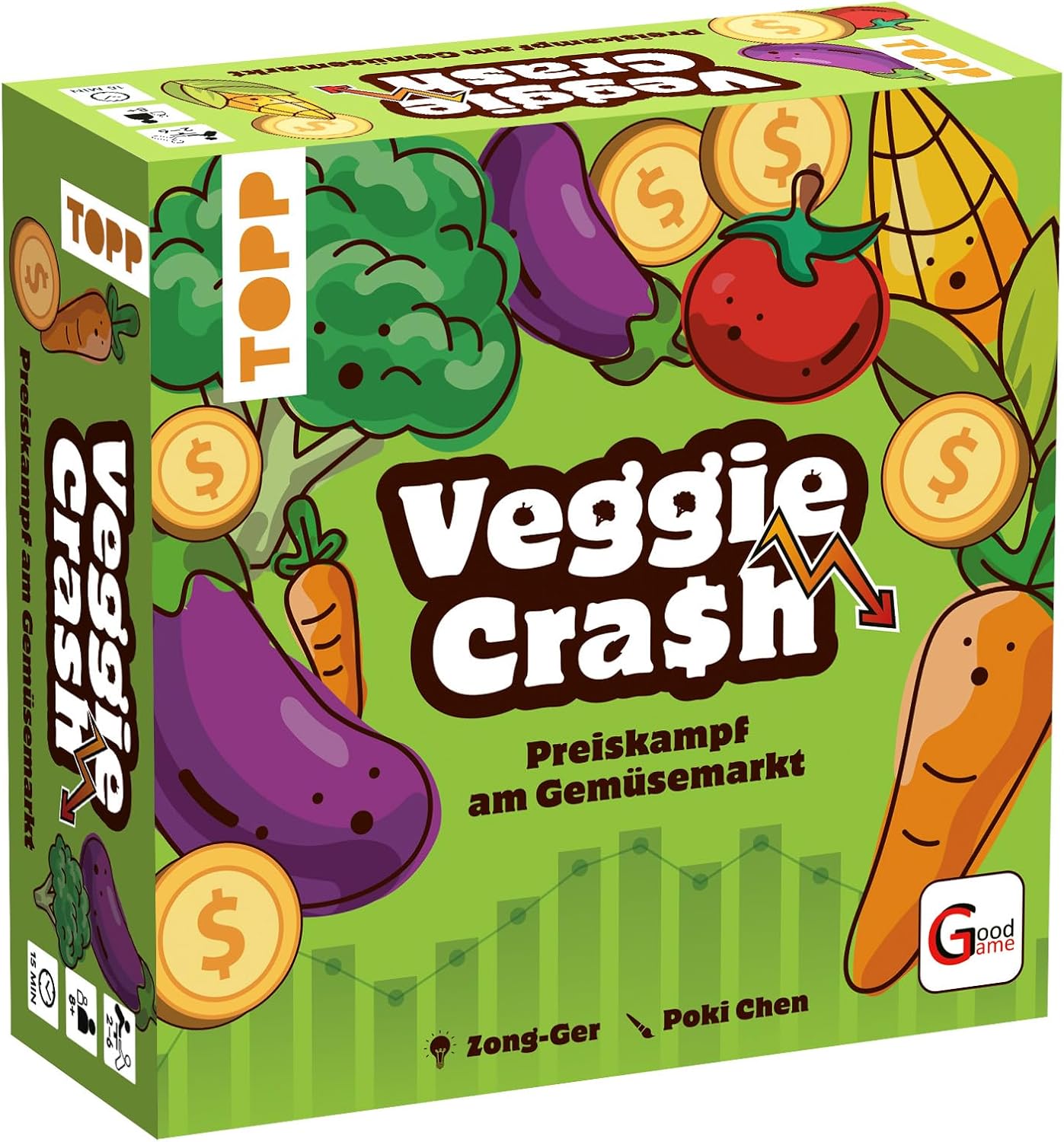 Veggie Crash – Price fight on the vegetable market: who dared speculates, harvest the win! Crisp card game for vegetables and big money