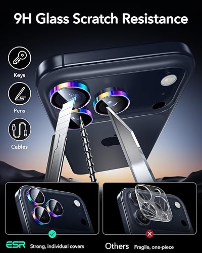 Miniatura 172 de ESR Protector de lente de cámara para Samsung Galaxy S23 Ultra, accesorios para Samsung S23 Ultra, vidrio templado ultrafino resistente a