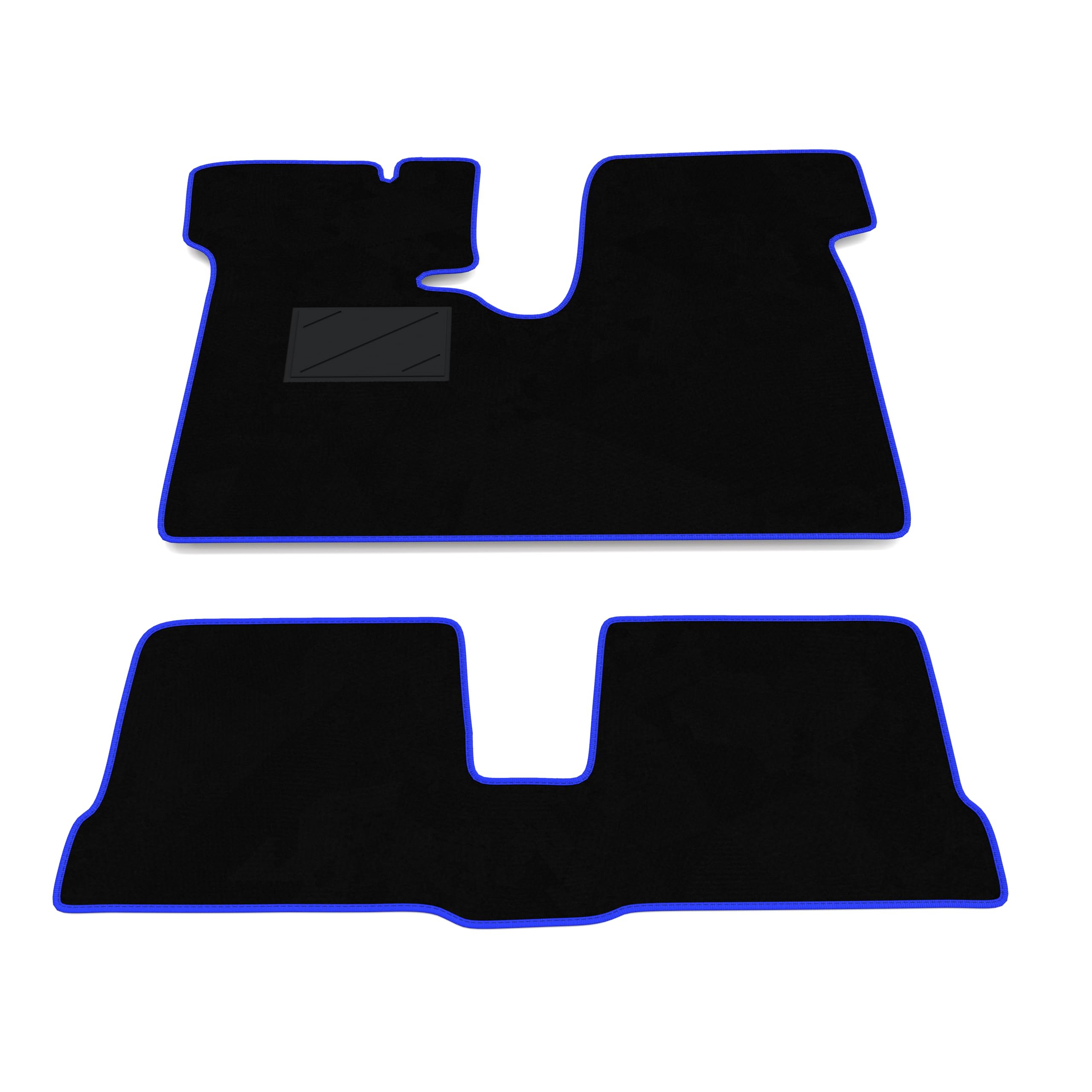 Kit Tappetini Auto compatibili con Lancia Fulvia berlina 1963-1968 | Set Tappeti in Moquette, Tappeto auto su misura, bordo blu