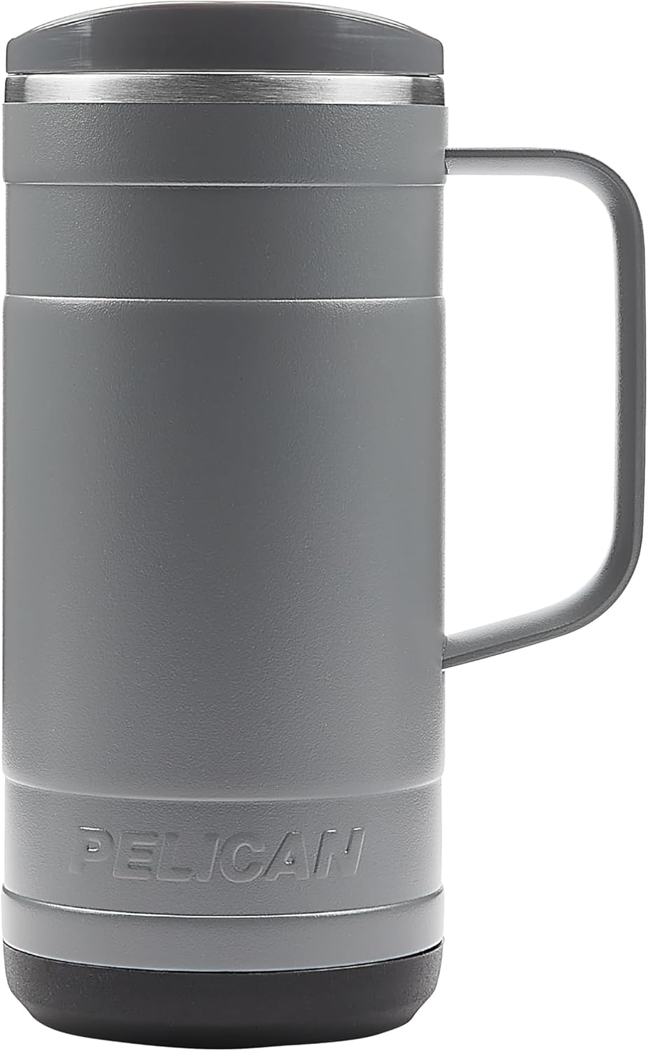 Pelican Hydration Pelican Ridge™ 18 oz Vacuum Insulated Tumbler - Recycled Stainless Steel Double Wall Travel with Dual Lid, Powder Coated Insulated Coffee Mug For Hot Cold Drinks, Graphite