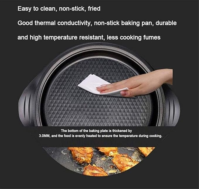 Parrilla Eléctrica Coreana Sin Humo 1800W Teppanyaki miniatura 5