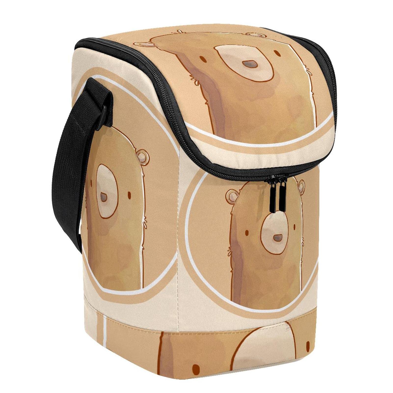Bolsa de almuerzo pequeña de oso reutilizable y ligera