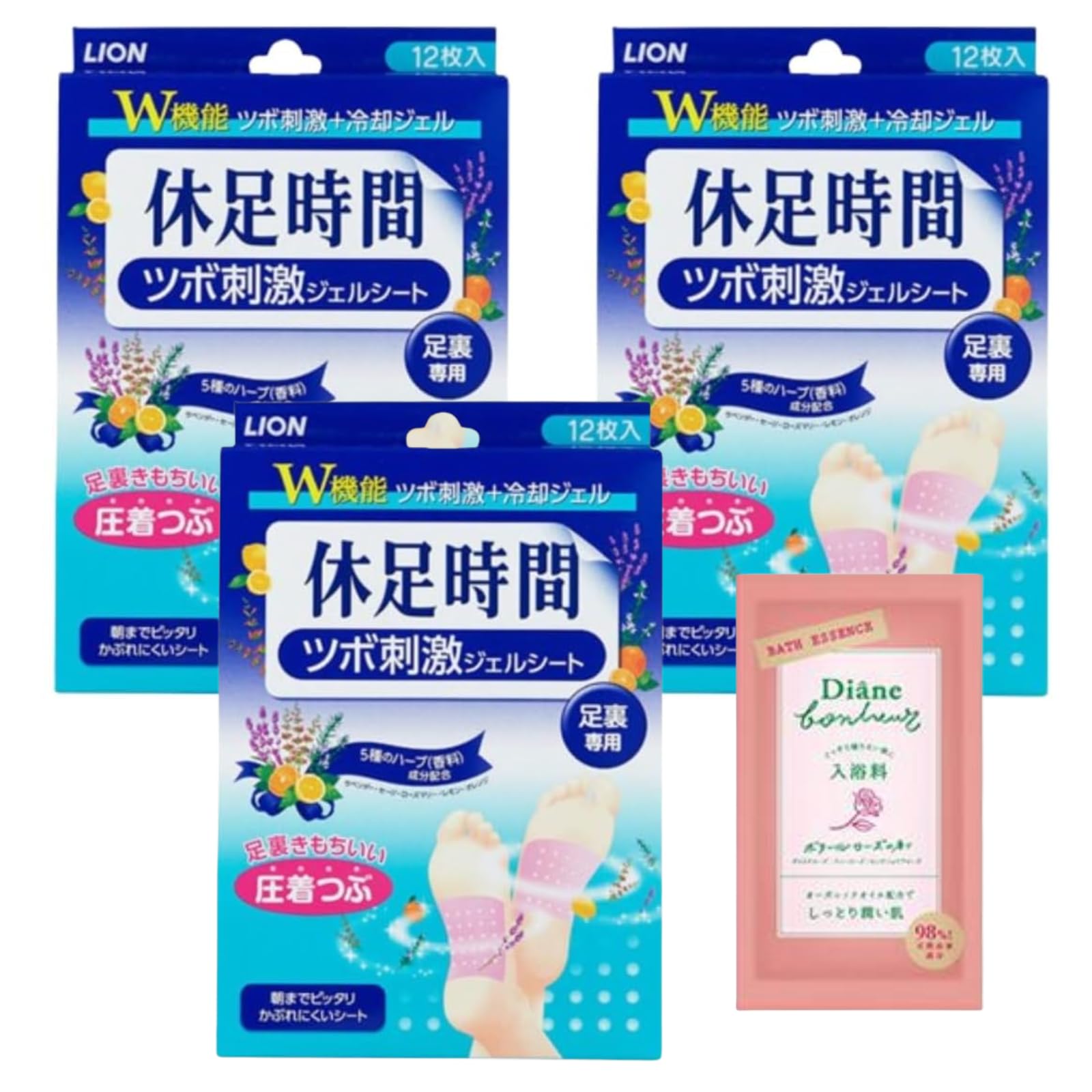 金❣️【人気　希少】休足時間 ツボ刺激ジェルシート 　休息時間 40箱分 Amazon.co.jp: 休足時間 ツボ刺激ジェルシート 12枚 3個セット +