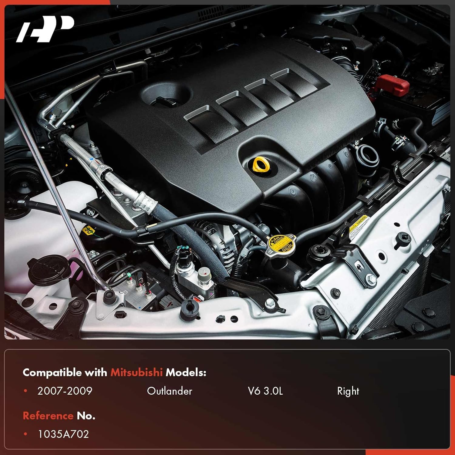 A-Premium Right Bank Side Engine Valve Cover with Gasket Compatible with Mitsubishi Outlander 2007 2008 2009, 3.0L