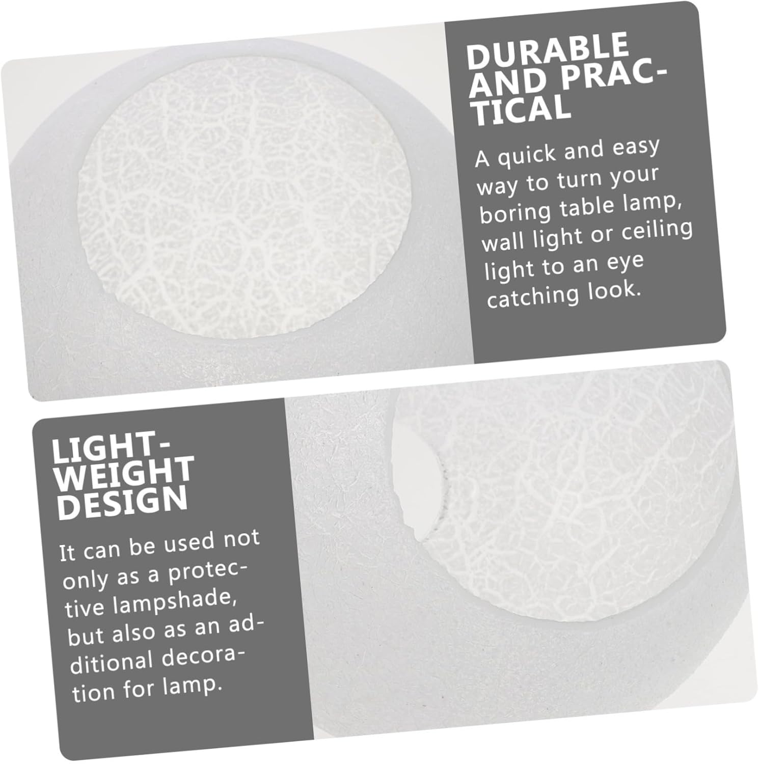 Gadpiparty Ceiling Lamp Cover Cracked Pattern Elegant Glass Shade for Pendant Light Fixtures for Home Bedroom Hotel Decor Diameter