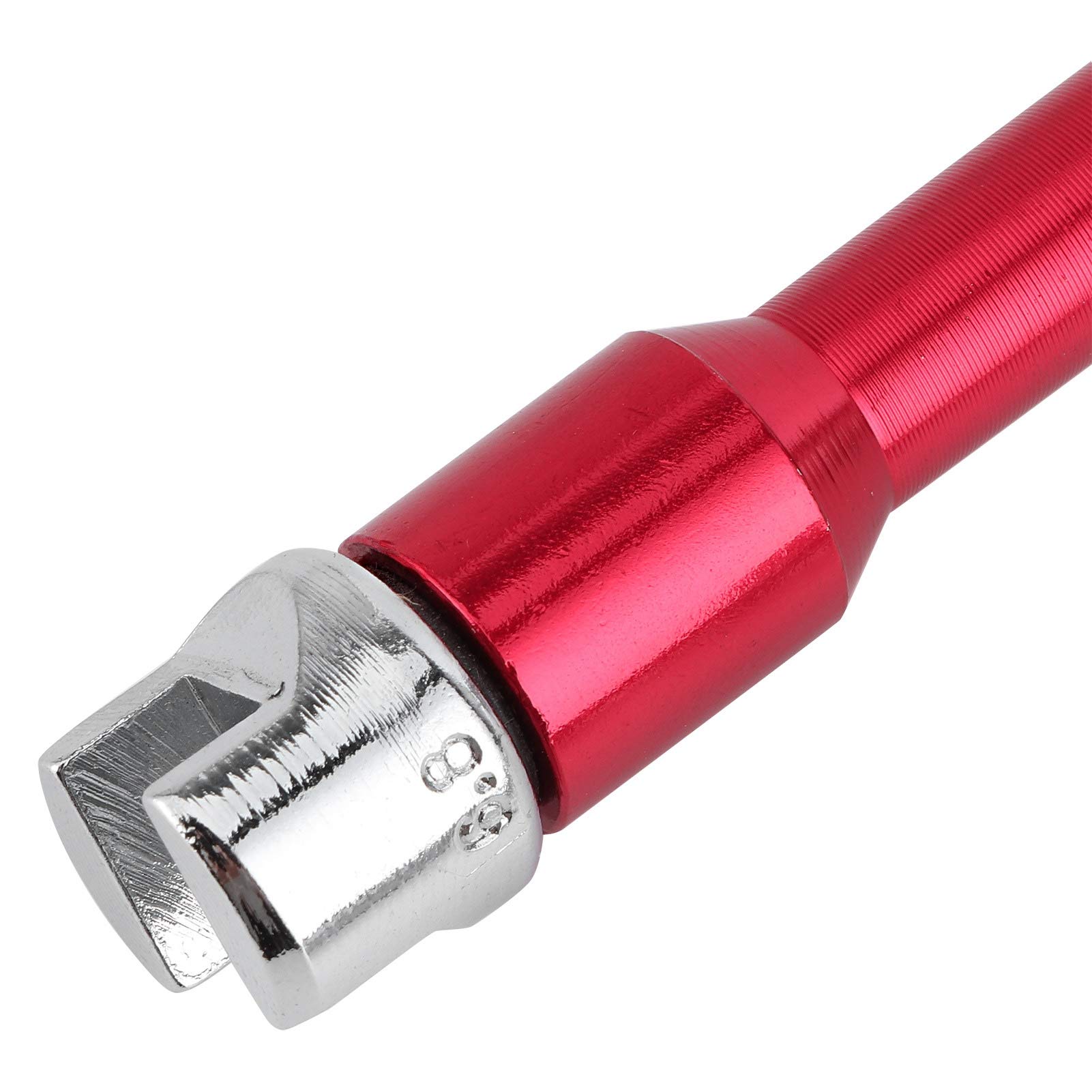 Clé dynamométrique pour rayons de moto, jeu de clés CNC de 5,0 à 6,8 de longueur, 93 mm pour la plupart des (rouge)