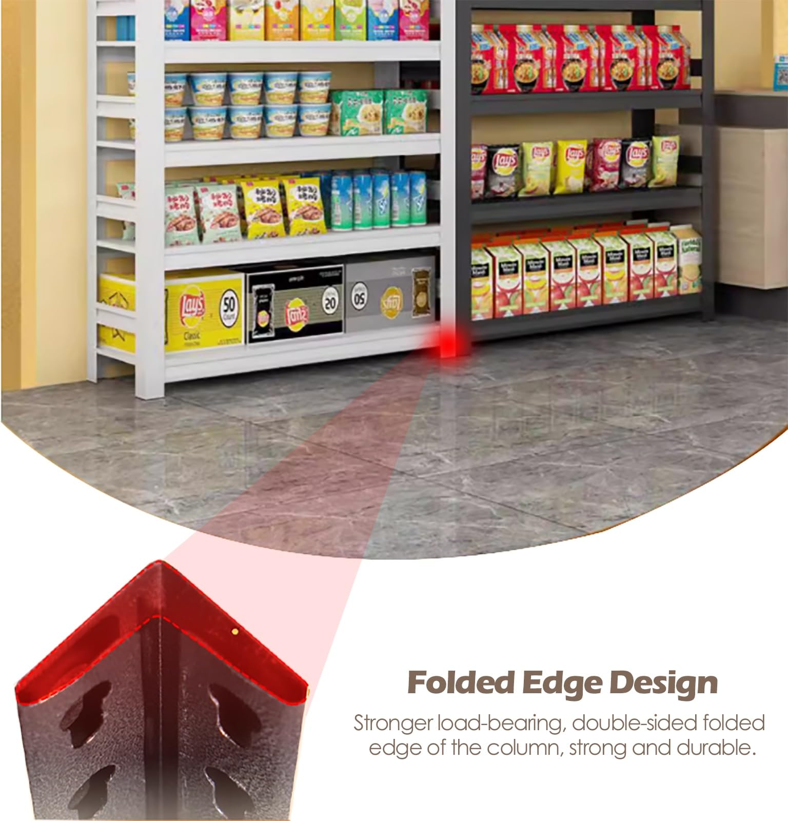 Amazon｜スーパーの棚 薬局ディスプレイスタンド 160cmの高さの