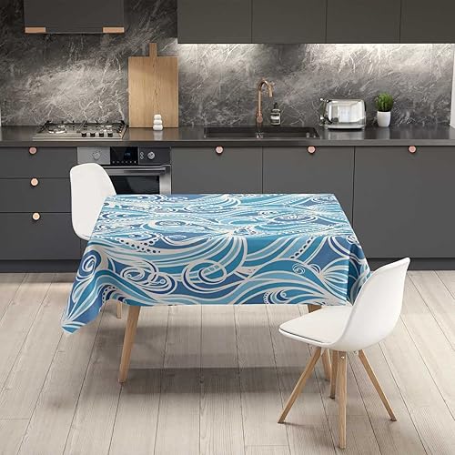 Vista 19 de Caves Beautiful Scenery Mantel Redondo para Mesa De 4 Sillas Decoración de mantel para exteriores para comedor, 60 x 60 pulgadas