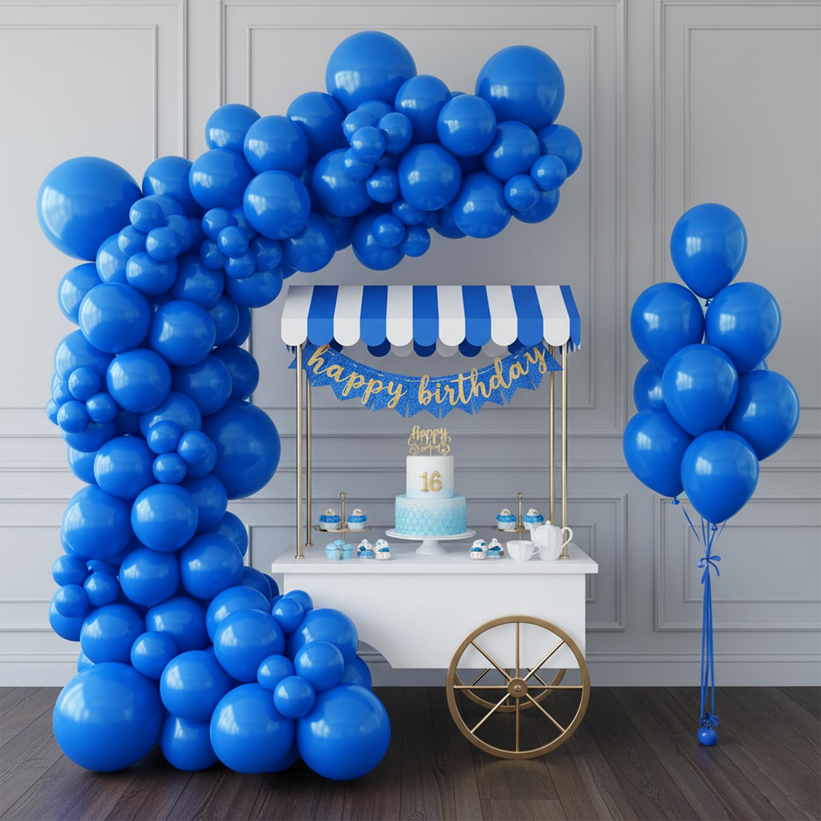 QIFU Royal Blue Balloons 100 Pack - Image 3
