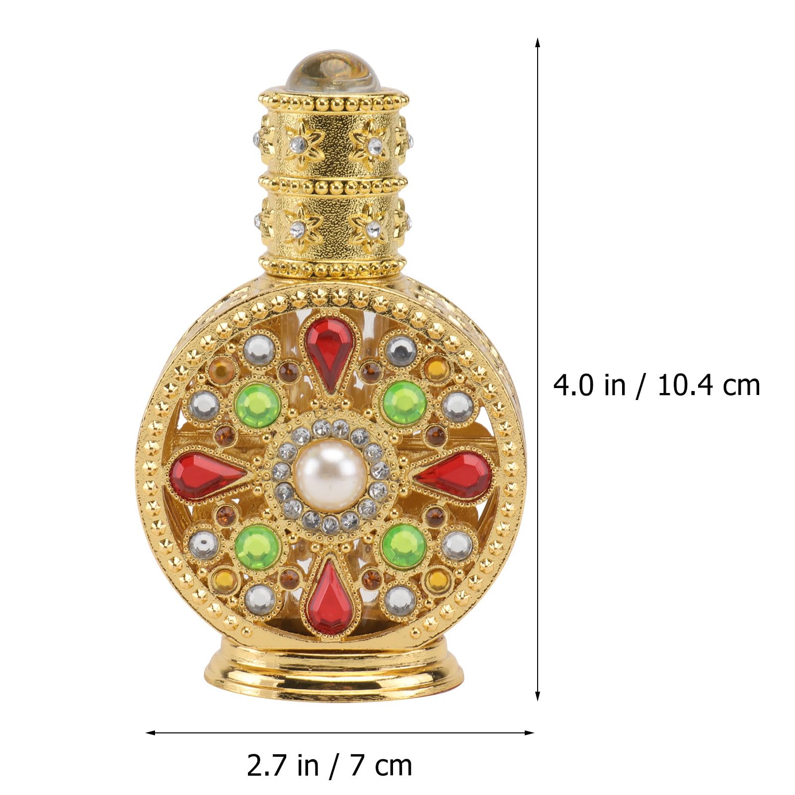 FRCOLOR 2pièces Bouteille De Parfum Doré Récipient Rechargeable pour Huiles Essentielles Et Cosmétiques Élégant Et Pratique pour Et Occasions Spéciales